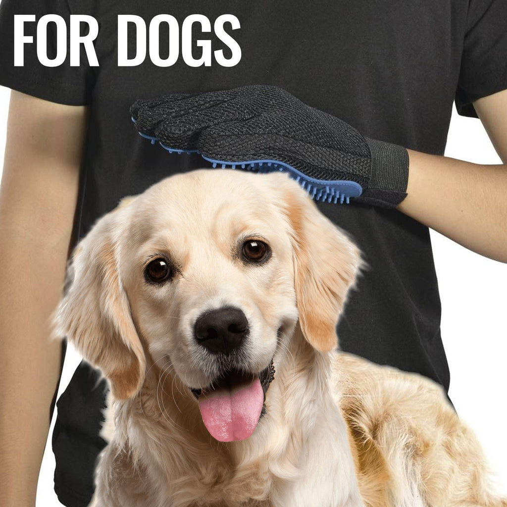 Guantes Removedores de Pelo para Mascotas – Cepillo de Baño y Masaje (Par)