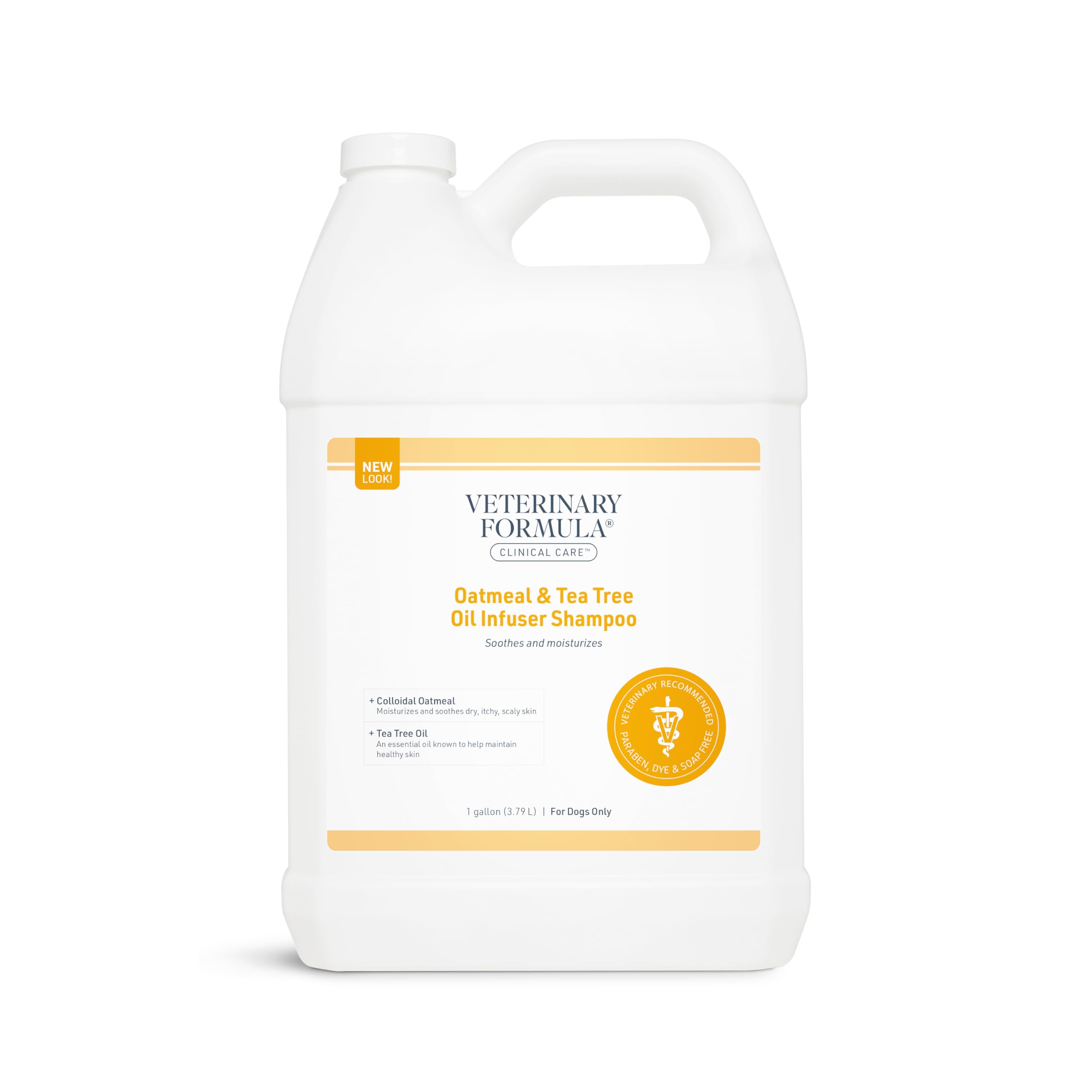 Champú Medicado para Perros con Avena y Tea Tree – Alivio Rápido para Piel Sensible (128 oz)