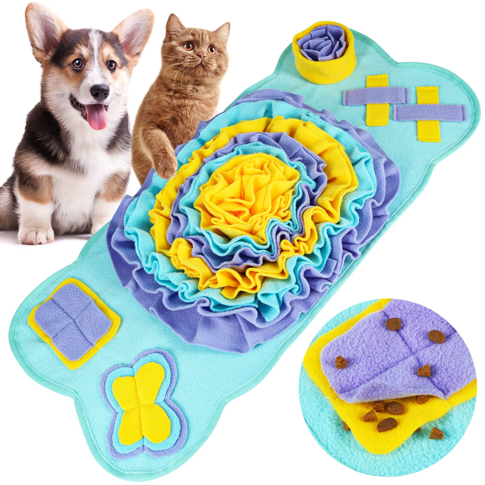 Alfombra Olfativa para Perros – Juguete de Búsqueda y Alimentación Lenta (Snuffle Mat)